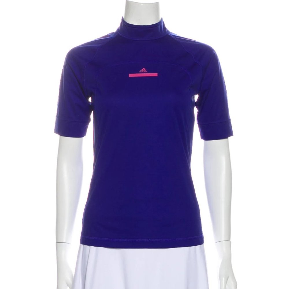 STELLA MCCARTNEY FOR ADIDAS Mock Neck Short Sleeve T-Shirt
